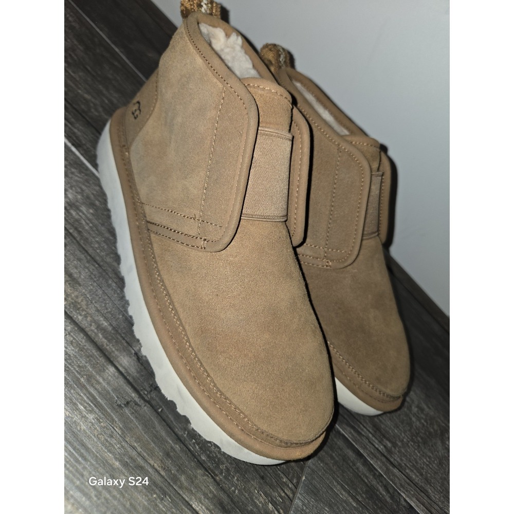 Ugg Chestnut Brown Suede Neumel Flex Casual Boots Men's Size 8